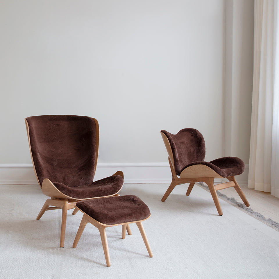The Reader Ottoman in Teddy Brown präsentiert im Onlineshop von KAQTU Design AG. Ottoman ist von Umage