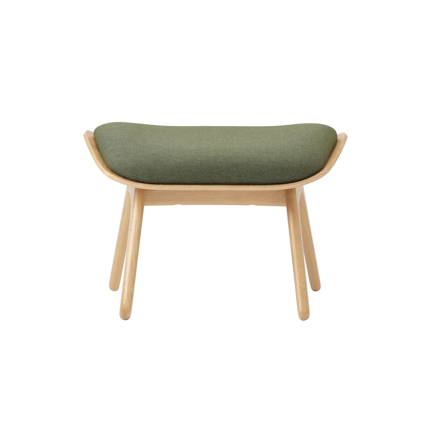 Eleganter Reader Ottoman von Umage in der Farbe Morning Meadows, ideal für stilvolle Wohnräume und gemütliche Leseecken.