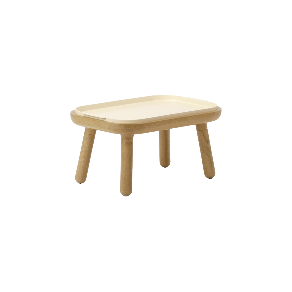 Paff low Beistelltisch in Pearl White präsentiert im Onlineshop von KAQTU Design AG. Beistelltisch ist von Umage