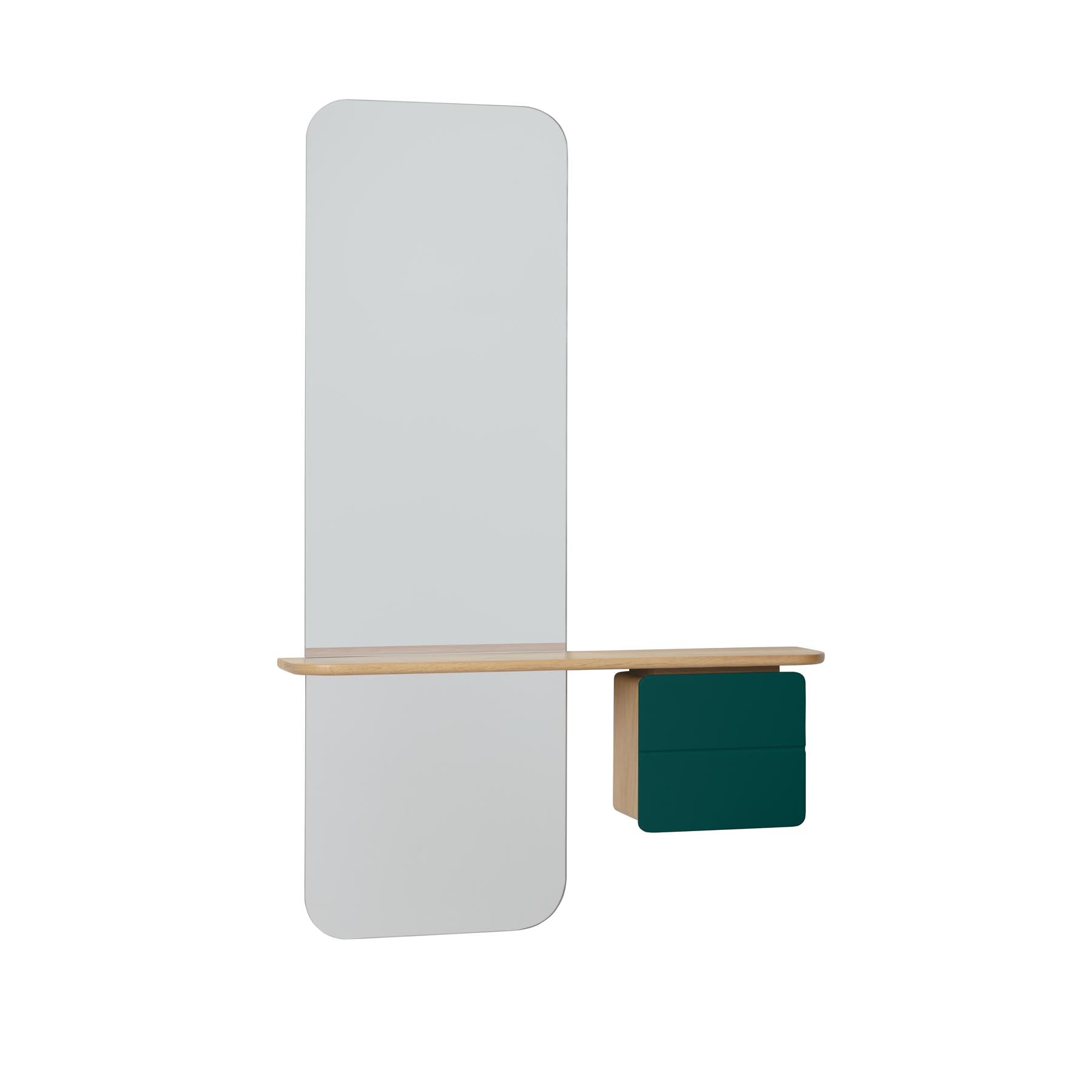 Hyg Fusshocker in schwarzer Eiche, stilvoller Ottoman von Normann Copenhagen, ideal für modernes Wohndesign und Komfort.