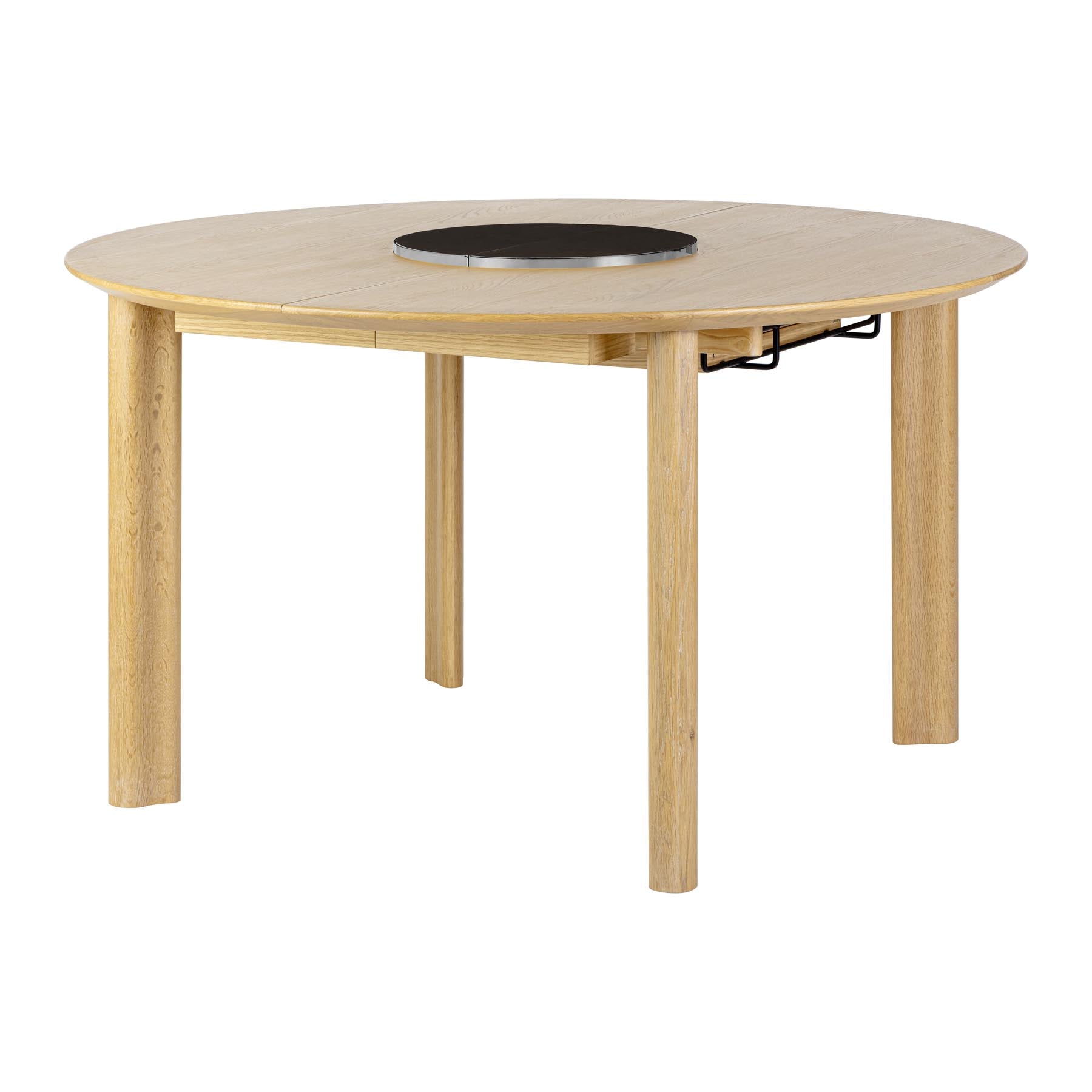 Comfort Circle Esstisch ausziehbar in Nero steel/Smooth präsentiert im Onlineshop von KAQTU Design AG. Esstisch ist von Umage