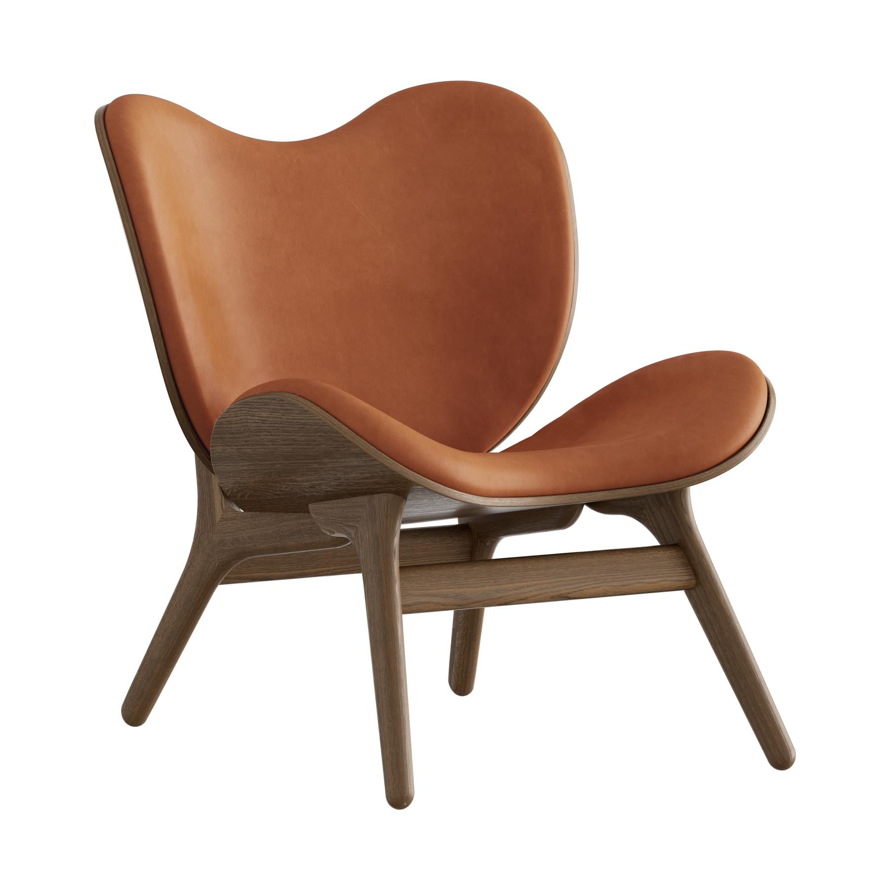 Eleganter Low Sessel A Conversation Piece von Umage in Dunes Rust, ideal für gemütliche Stunden und stilvolle Einrichtung.