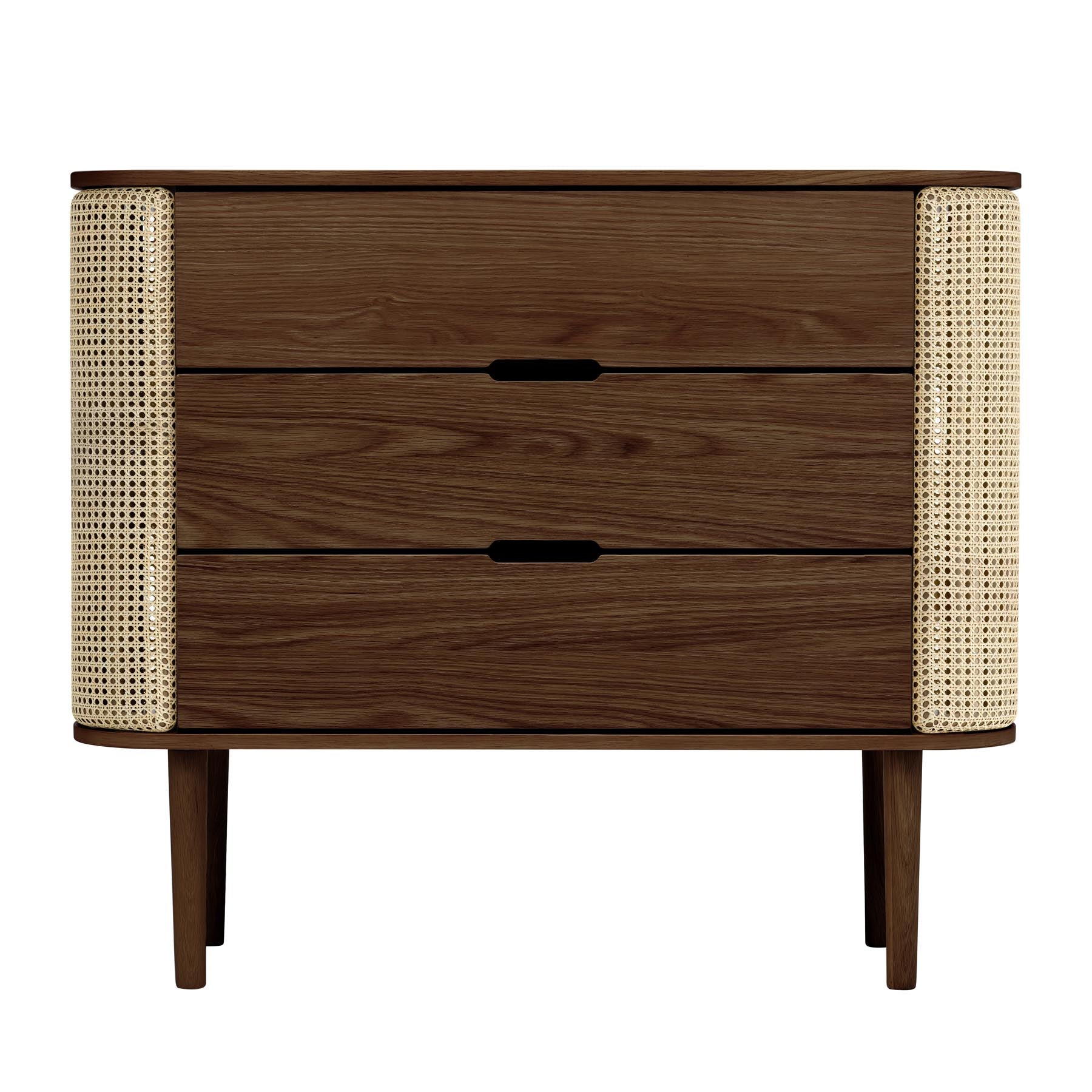 Elegante Treasures Kommode von Umage, aus feinem venezianischem Rohrgeflecht, ideal für zeitgemäße Wohnräume und stilvolle Akzente.