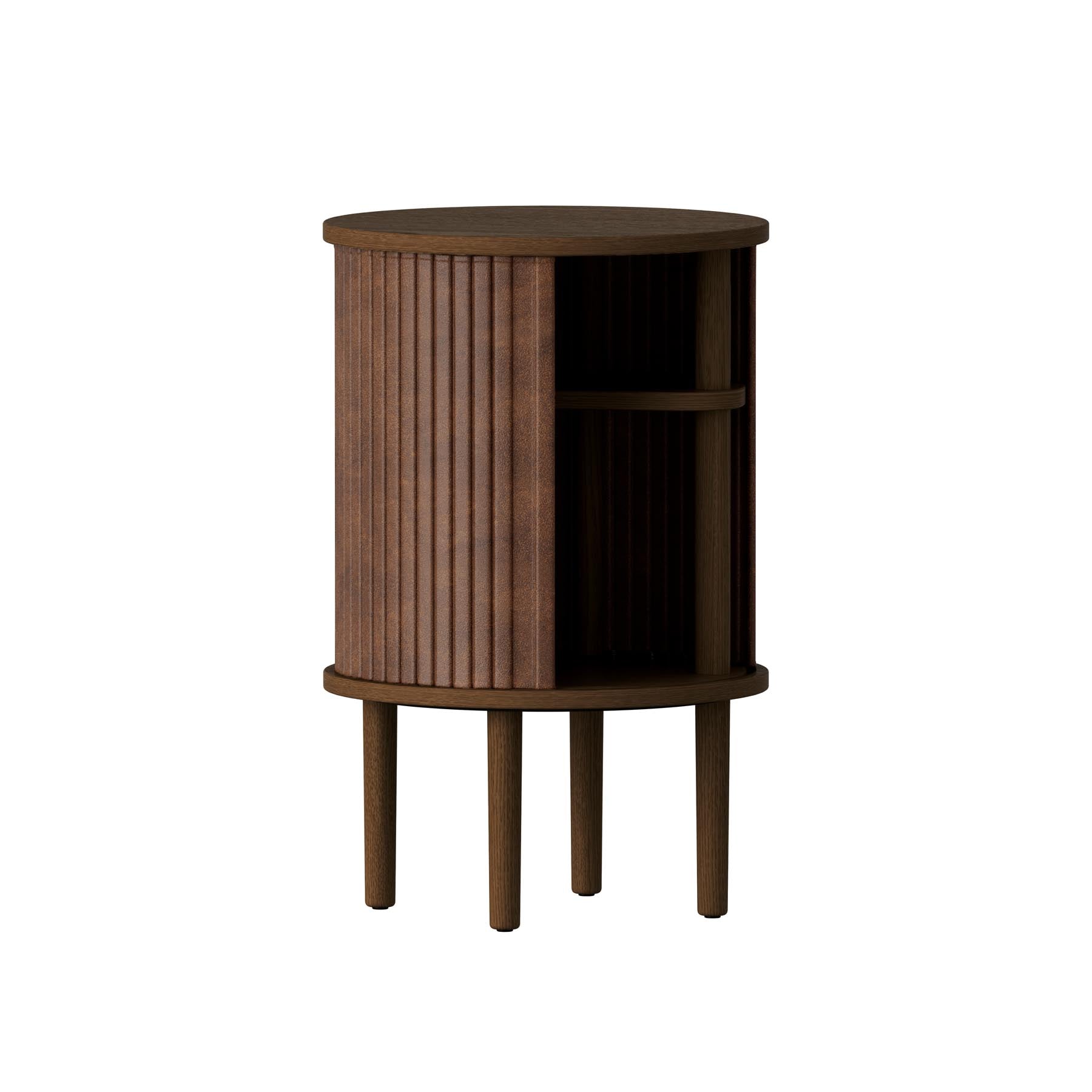 Kompaktes Audacious Sideboard Mini von Umage in zarten Weißnuancen, perfekt für moderne Wohnräume und kreative Stauraumideen.