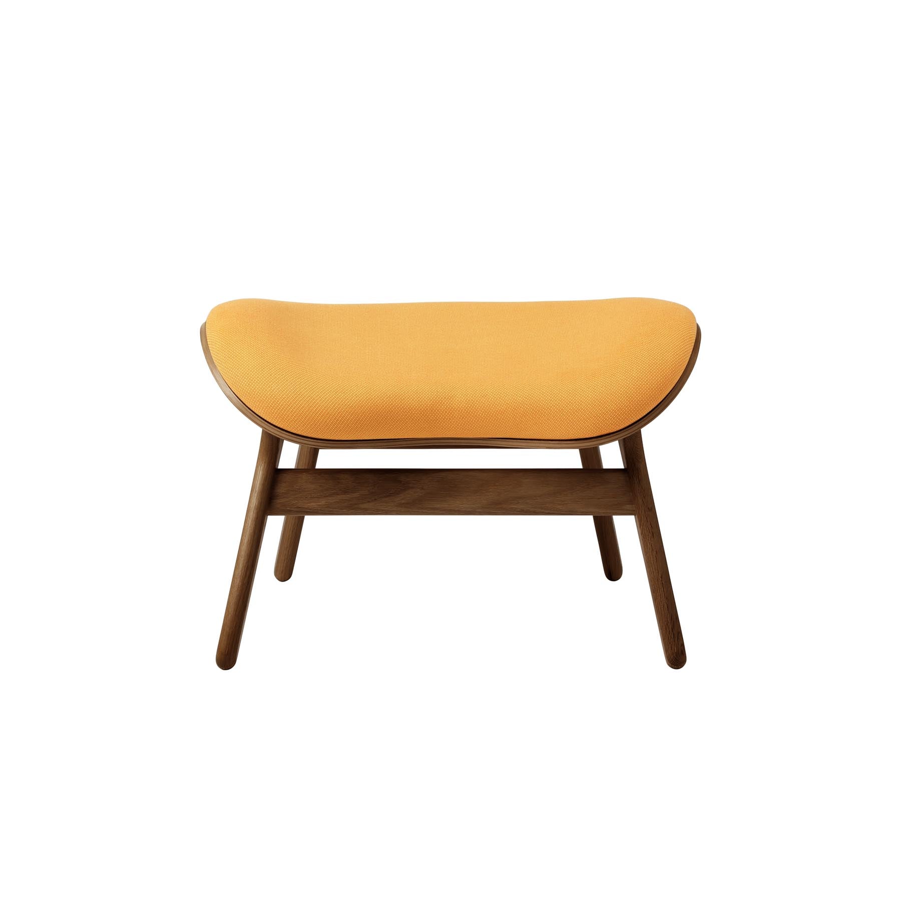 Eleganter Ottoman in lebhaftem Tangerine, perfekt für stilvolle Akzente und kreative Gestaltung in modernen Wohnräumen.