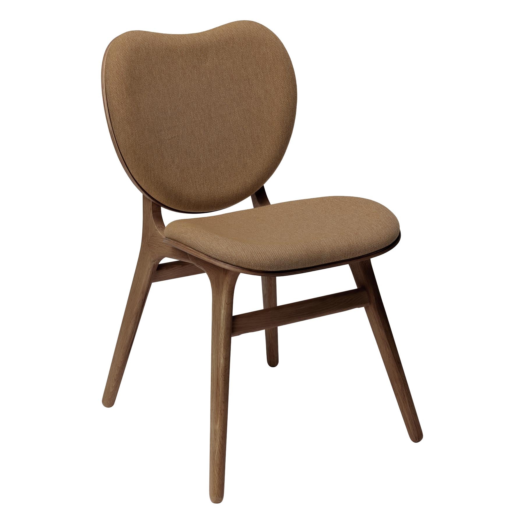 Stilvoller Esszimmerstuhl A Conversation Piece von Umage in warmem Sugar Brown, perfekt für einladende Essbereiche und gesellige Zusammenkünfte.