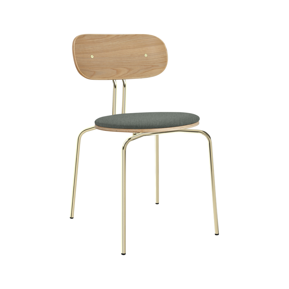Eleganter gepolsterter Curious Stuhl von Umage, ideal für stilvolle Wohnräume und komfortable Sitzgelegenheiten.