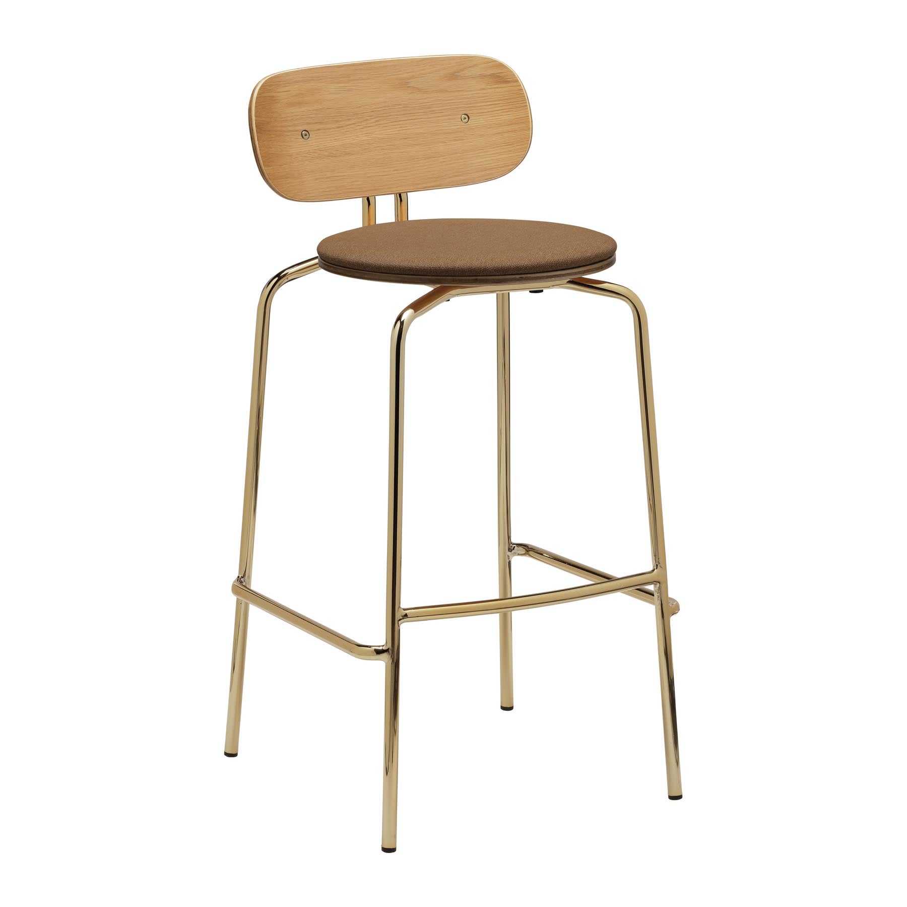 Curious Barstool in Sugar Brown präsentiert im Onlineshop von KAQTU Design AG. Barstuhl ist von Umage