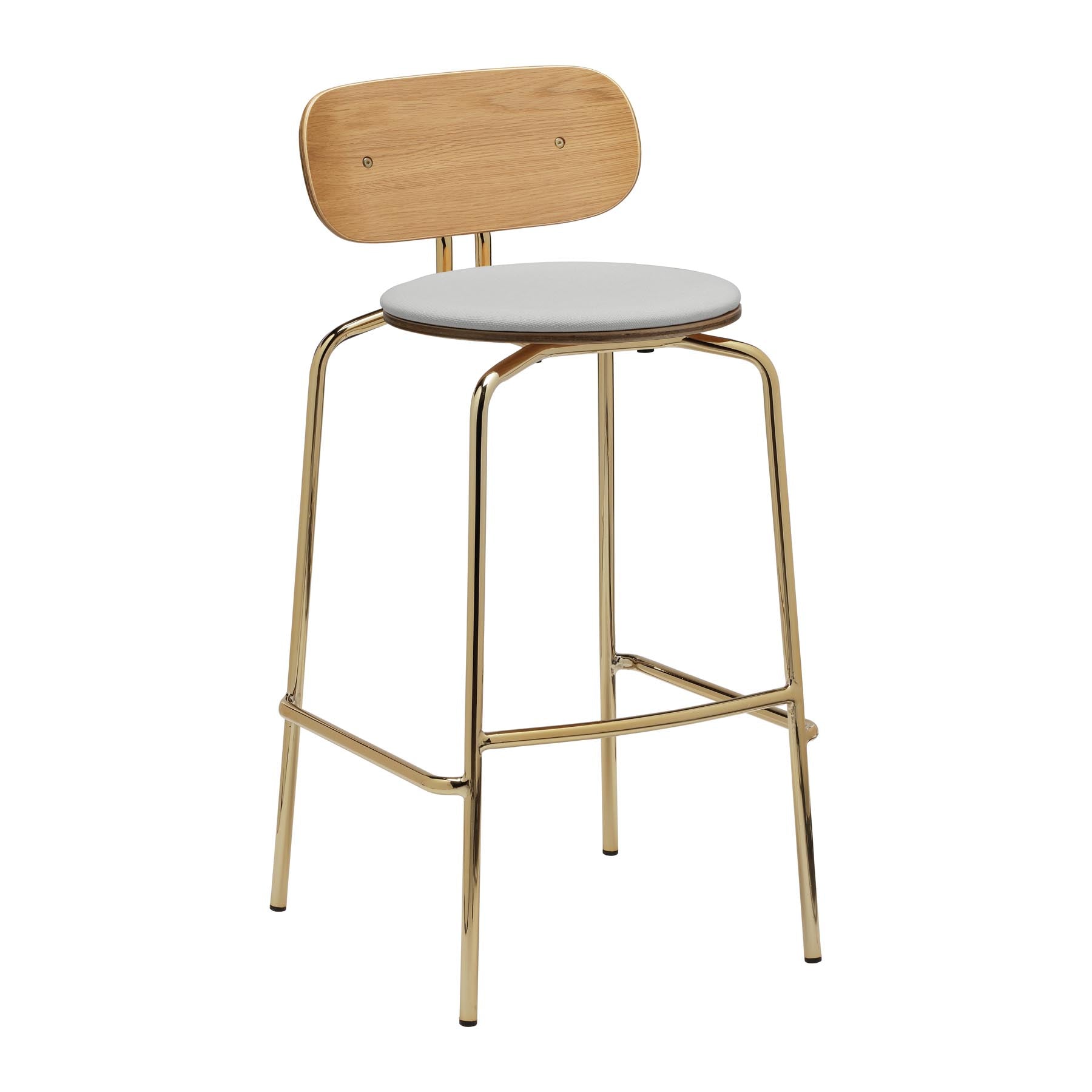 Curious Barstool in Sterling präsentiert im Onlineshop von KAQTU Design AG. Barstuhl ist von Umage