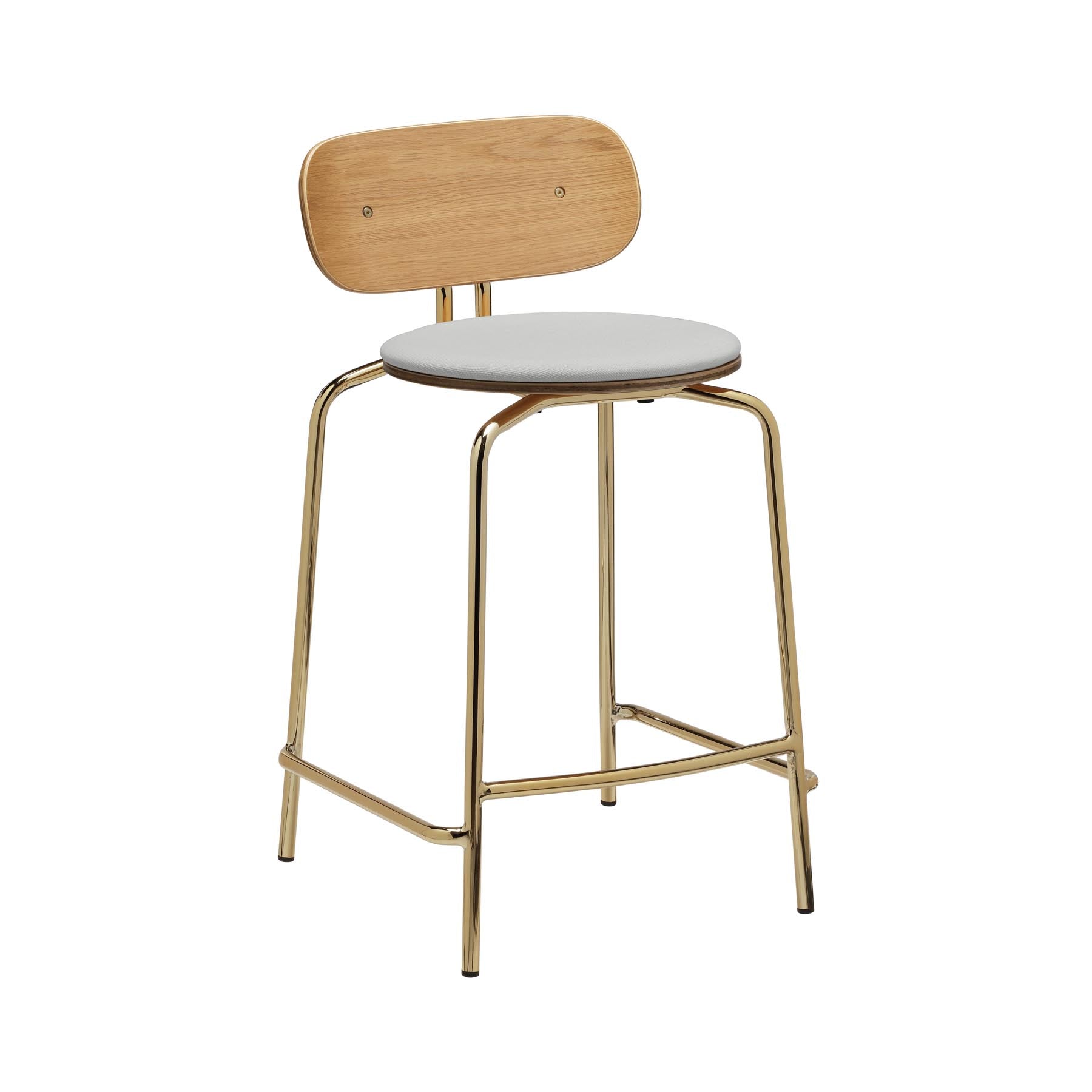Curious Counterstool in Sterling präsentiert im Onlineshop von KAQTU Design AG. Barstuhl ist von Umage