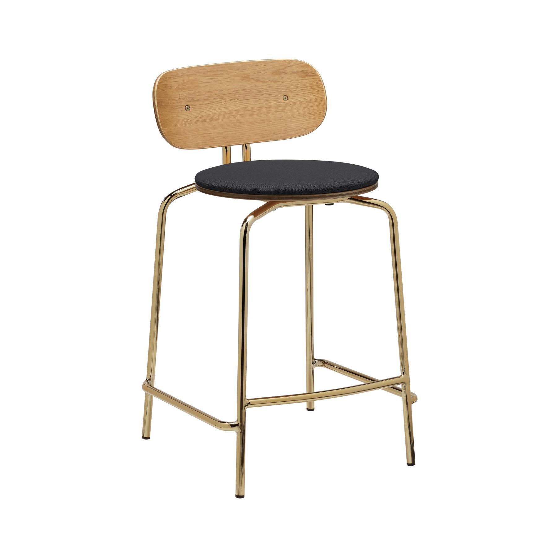 Curious Counterstool in Shadow präsentiert im Onlineshop von KAQTU Design AG. Barstuhl ist von Umage