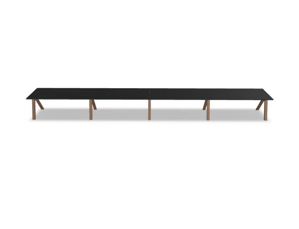 Viga V18E4 - Schreibtisch in FENIX Schwarz Matt präsentiert im Onlineshop von KAQTU Design AG. Schreibtisch ist von Mdd
