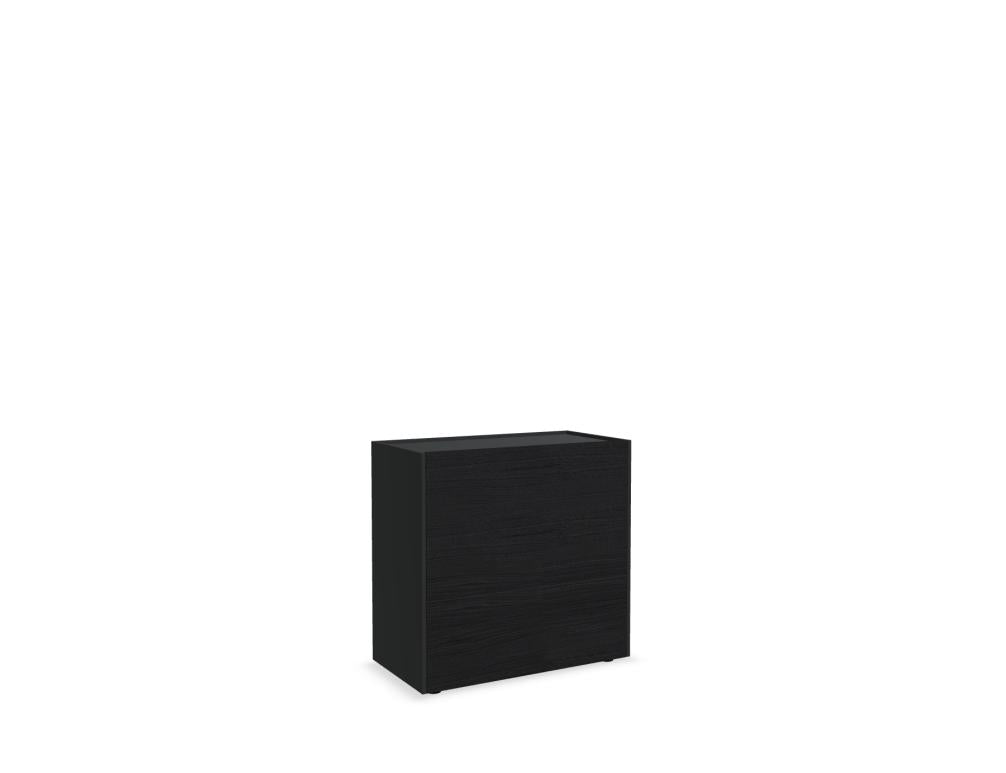Viga V28 - Schrank in FENIX Schwarz Matt präsentiert im Onlineshop von KAQTU Design AG. Büroschrank ist von Mdd