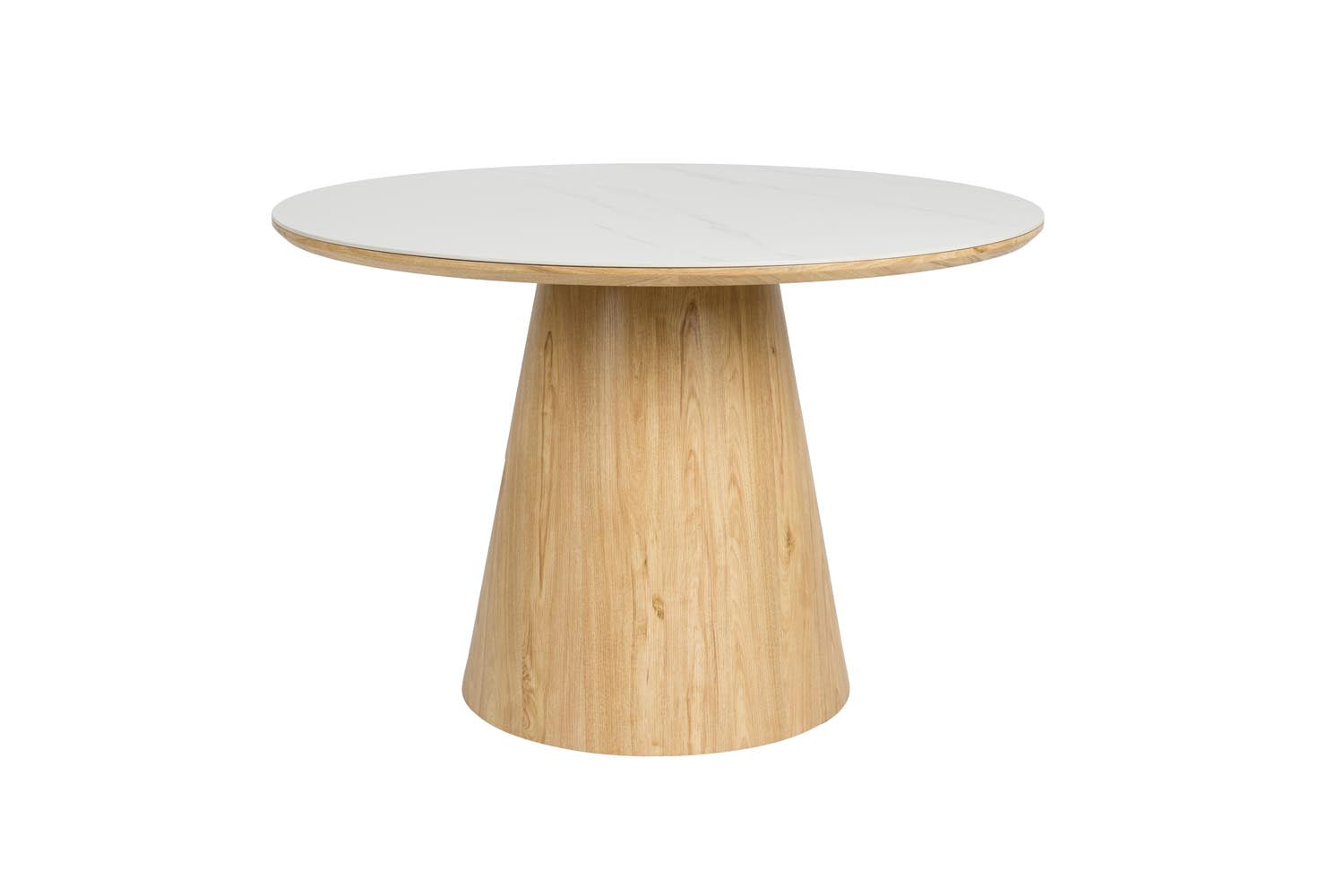 Erleben Sie den Almira Esstisch Round von White Label Living – ein stilvoller Tisch, der durch seine runde Form und hochwertige Materialien einladende Essmomente schafft.