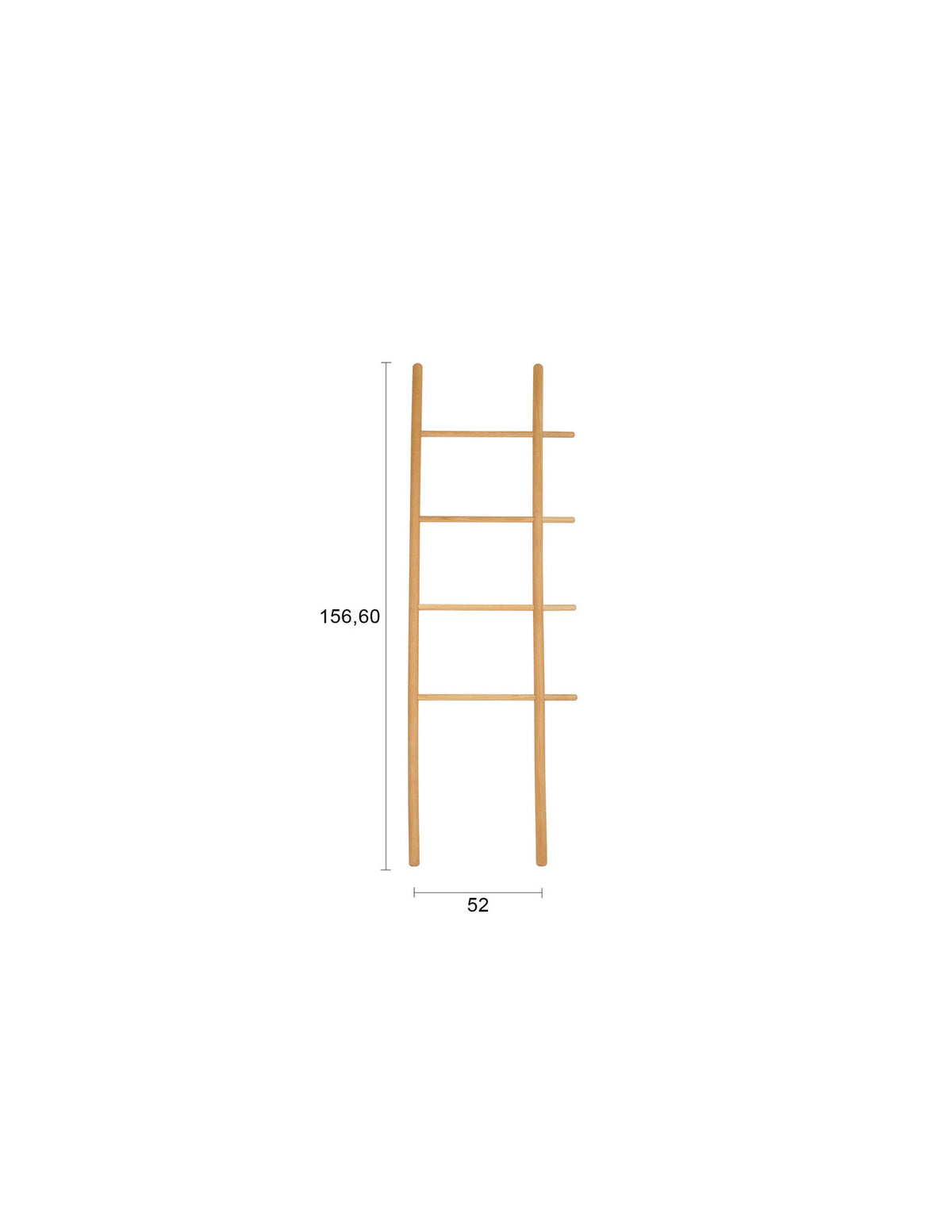 Leiter Jhon in Natur präsentiert im Onlineshop von KAQTU Design AG. Kleiderständer ist von White Label Living
