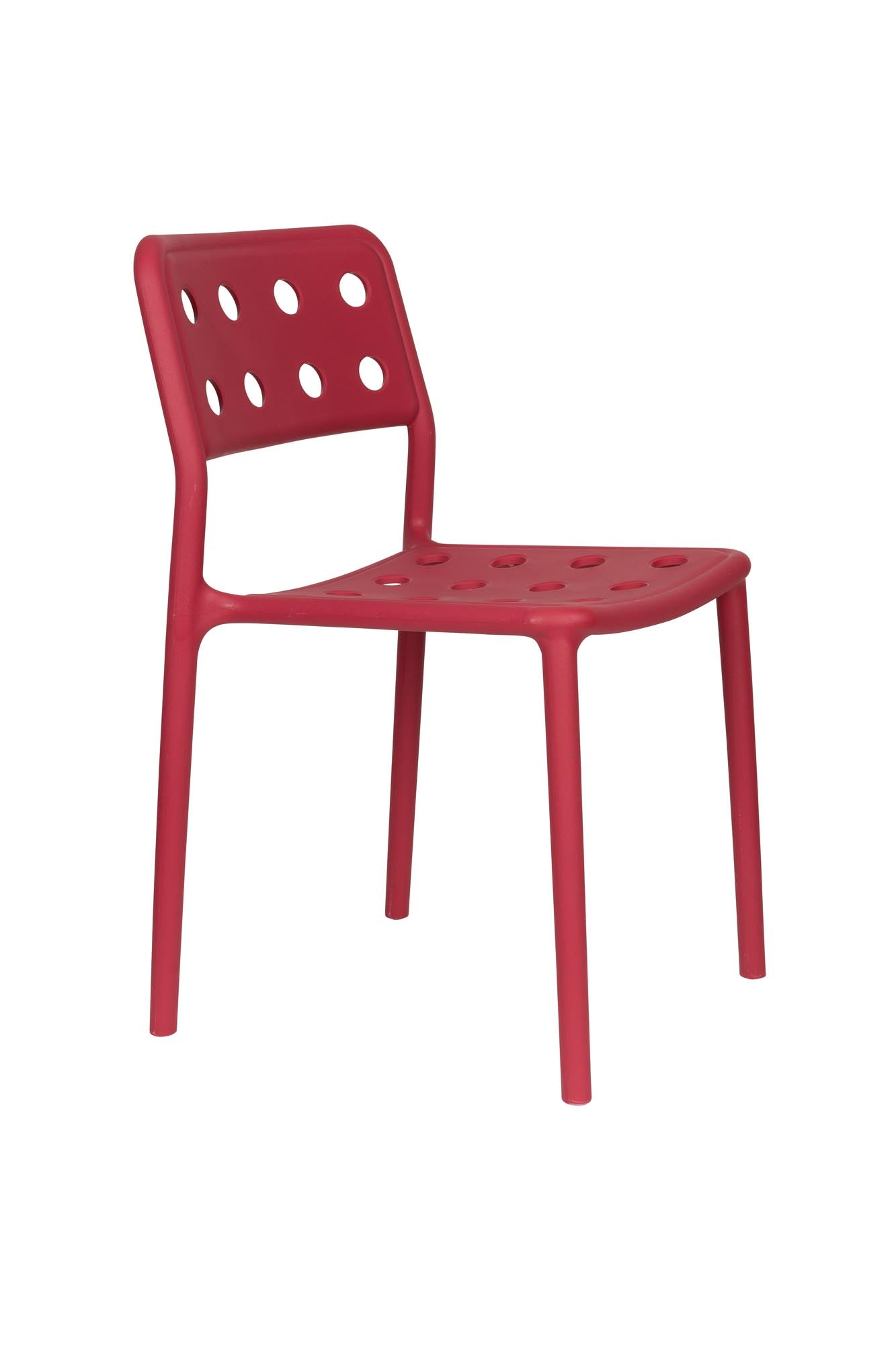 Gartenstuhl Serra Red in rot präsentiert im Onlineshop von KAQTU Design AG. Gartenstuhl ist von White Label Living