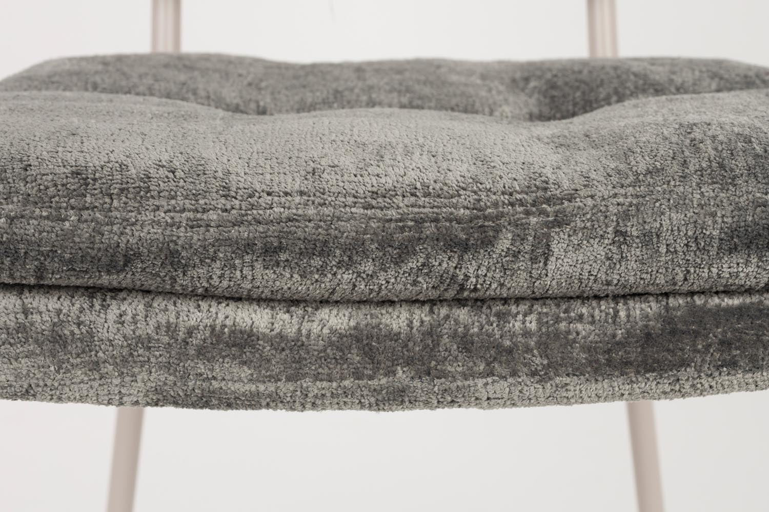 Moderner Stuhl Franck von White Label Living, ideal für Esszimmer oder Büro, stilvolles Design und bequeme Polsterung.