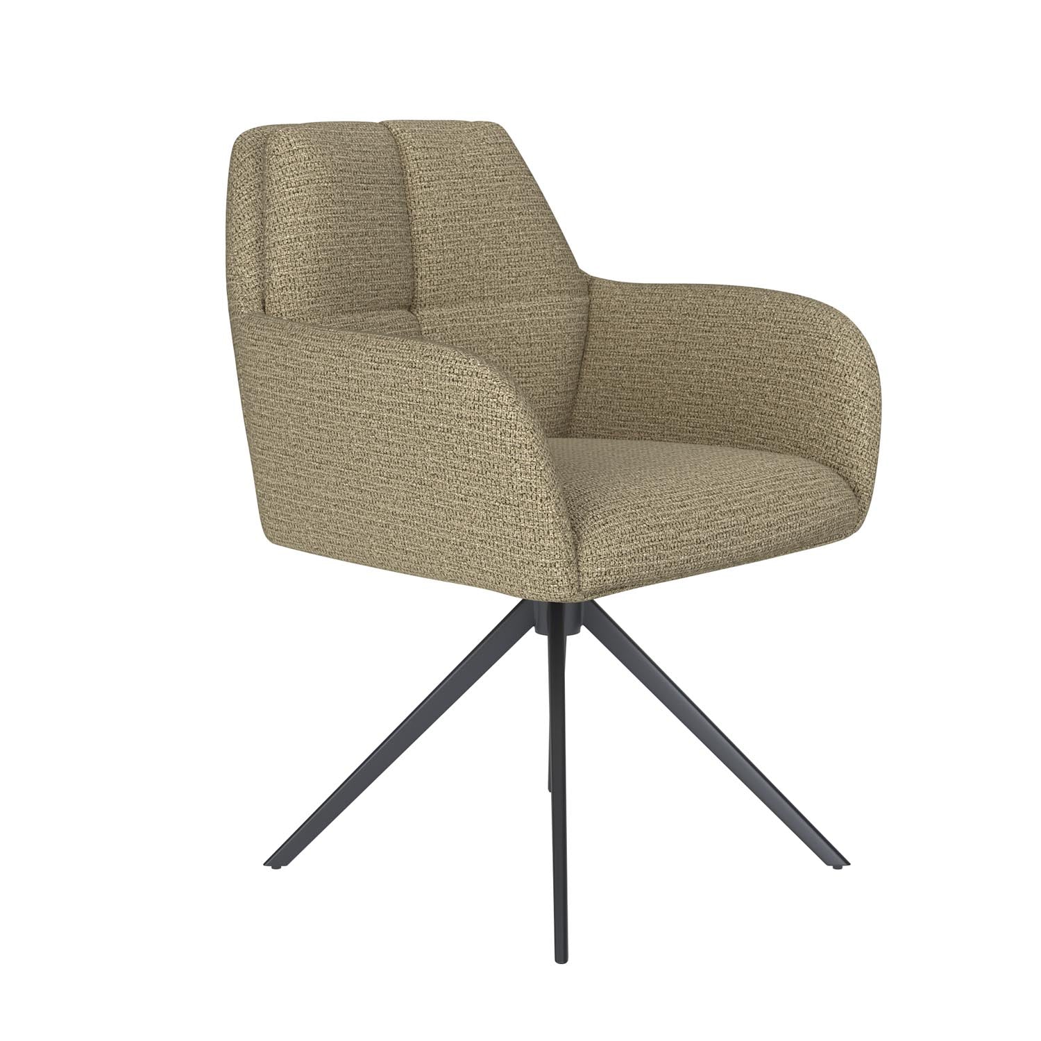 Stuhl Pete Metal Swivel in Grün präsentiert im Onlineshop von KAQTU Design AG. Stuhl ist von White Label Living