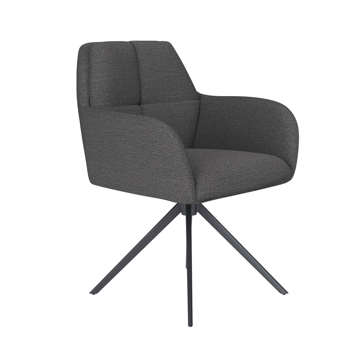 Stuhl Pete Metal Swivel in Grau präsentiert im Onlineshop von KAQTU Design AG. Stuhl ist von White Label Living