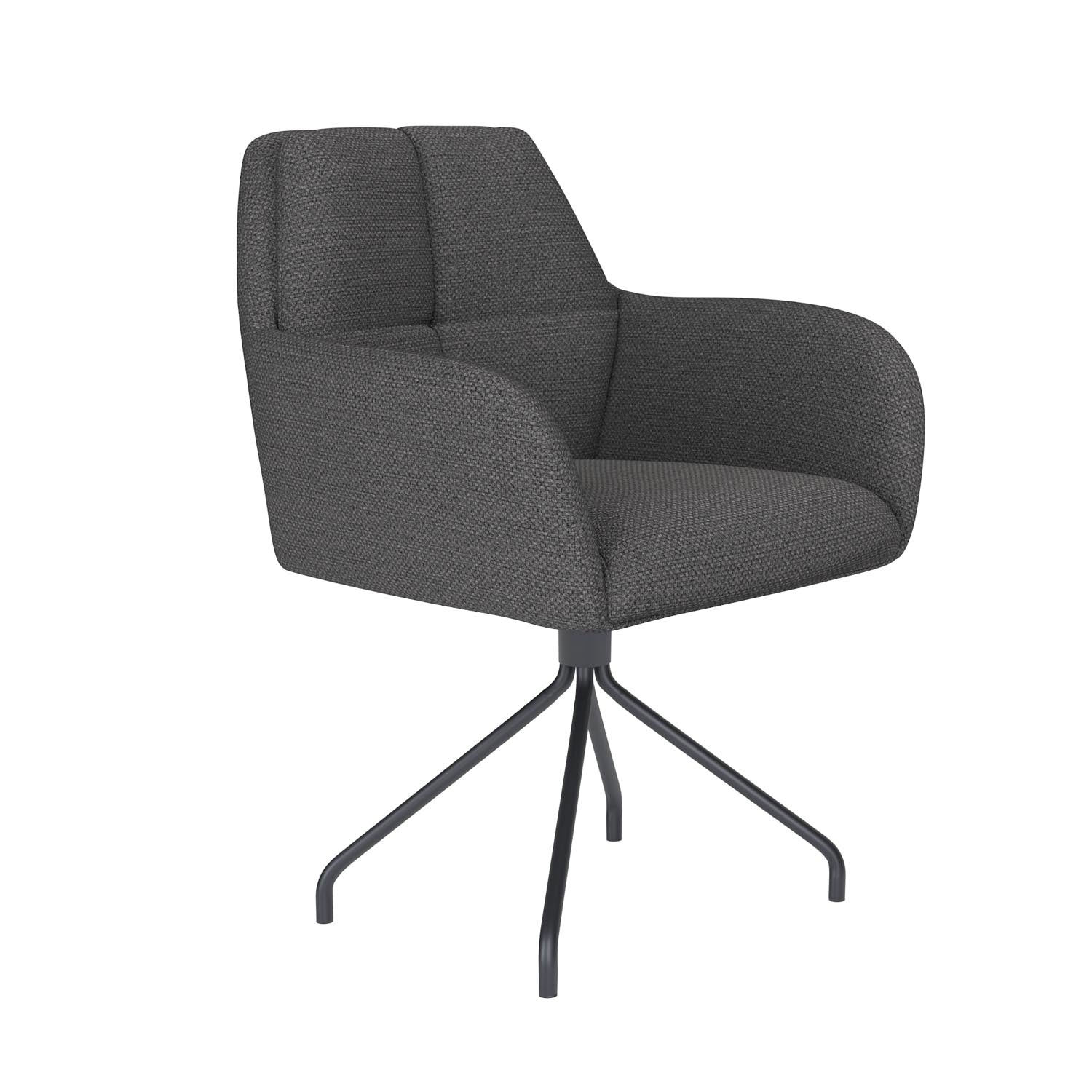 Stuhl Pete Spider Swivel in Grau präsentiert im Onlineshop von KAQTU Design AG. Stuhl ist von White Label Living