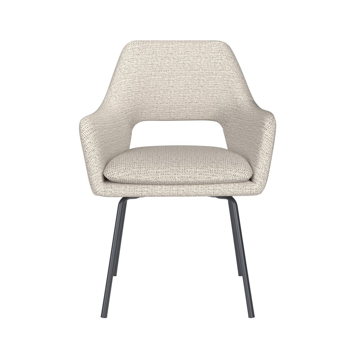 Stuhl Mos 4 Metal Legs in Off-White präsentiert im Onlineshop von KAQTU Design AG. Stuhl ist von White Label Living