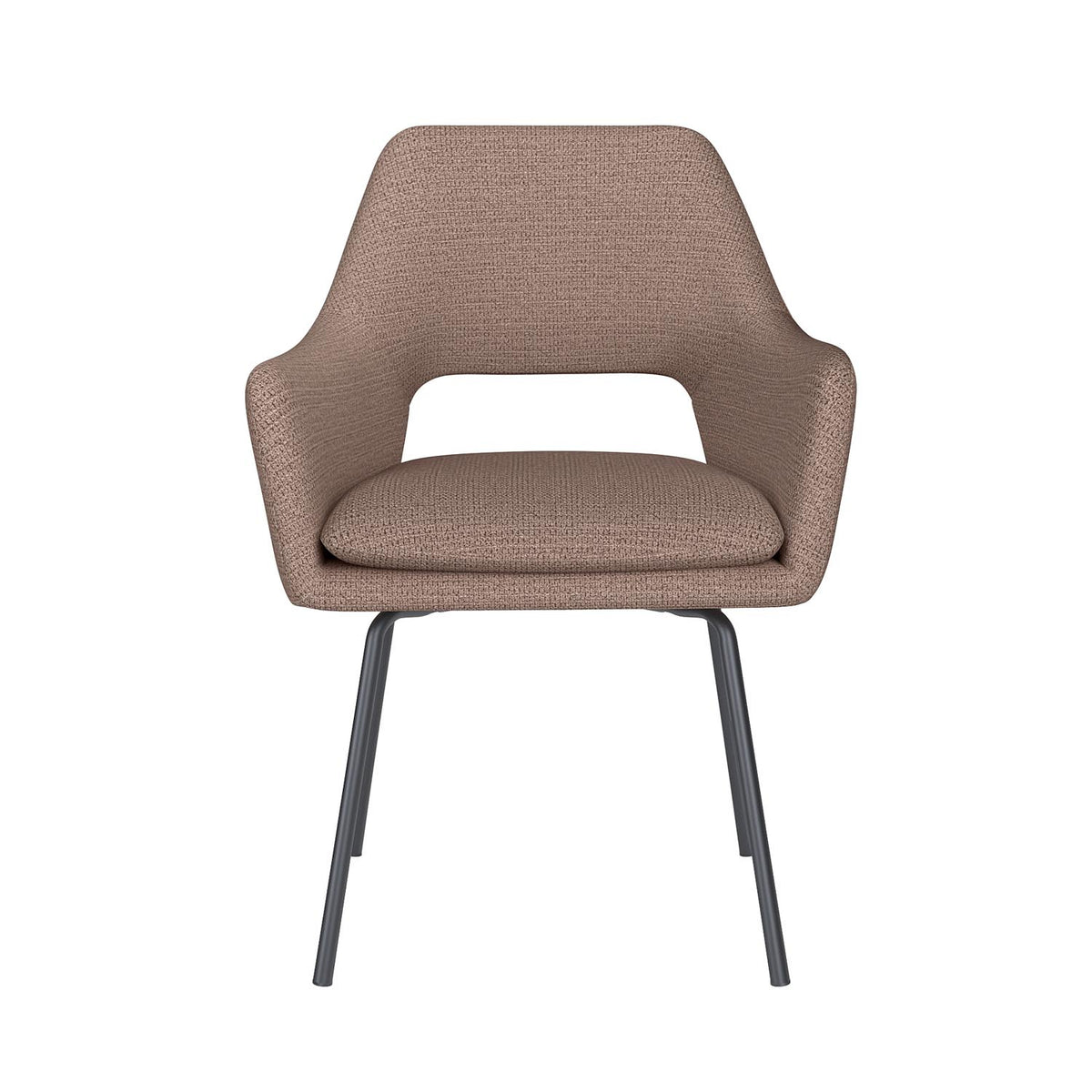 Stuhl Mos 4 Metal Legs in Taupe präsentiert im Onlineshop von KAQTU Design AG. Stuhl ist von White Label Living