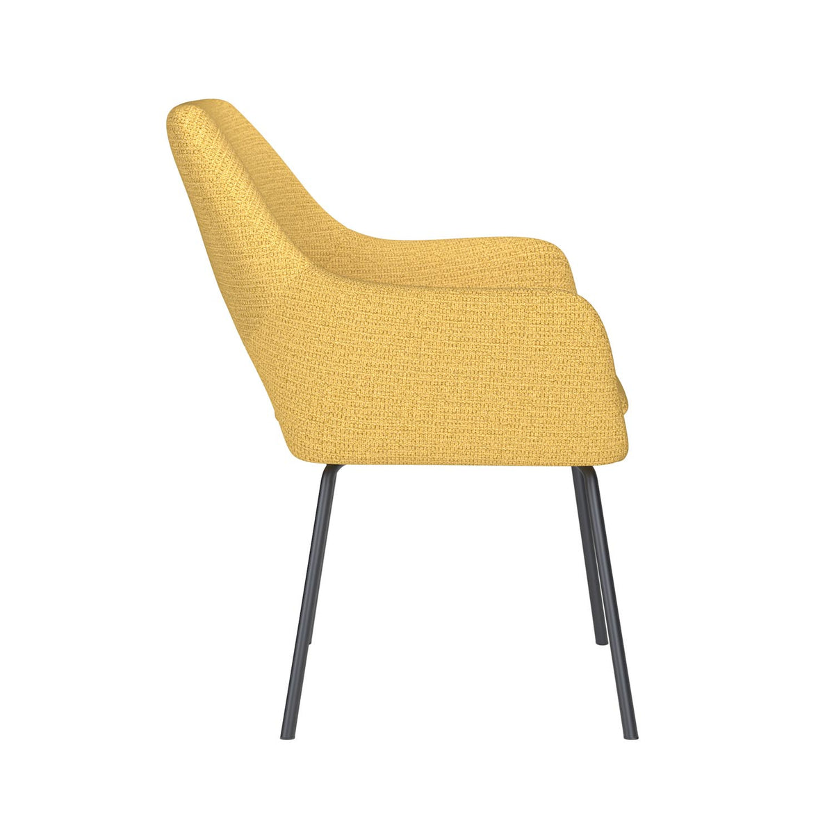 Stuhl Mos 4 Metal Legs in Gelb präsentiert im Onlineshop von KAQTU Design AG. Stuhl ist von White Label Living