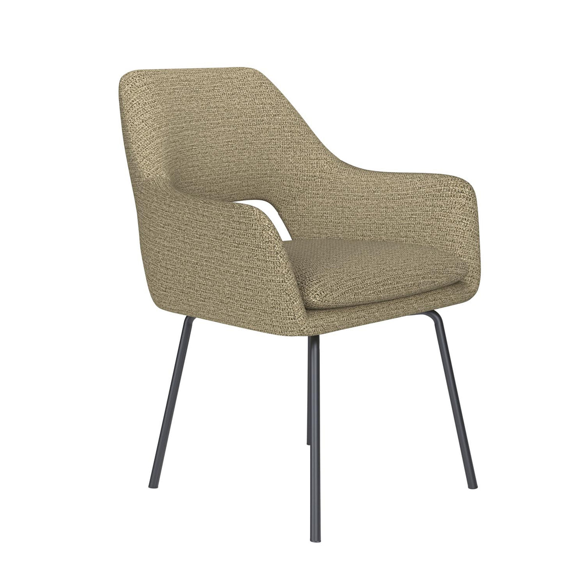 Stuhl Mos 4 Metal Legs in Grün präsentiert im Onlineshop von KAQTU Design AG. Stuhl ist von White Label Living