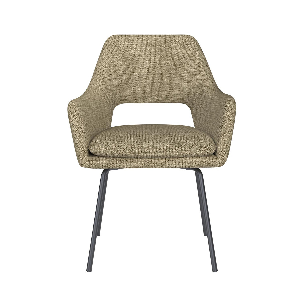 Stuhl Mos 4 Metal Legs in Grün präsentiert im Onlineshop von KAQTU Design AG. Stuhl ist von White Label Living