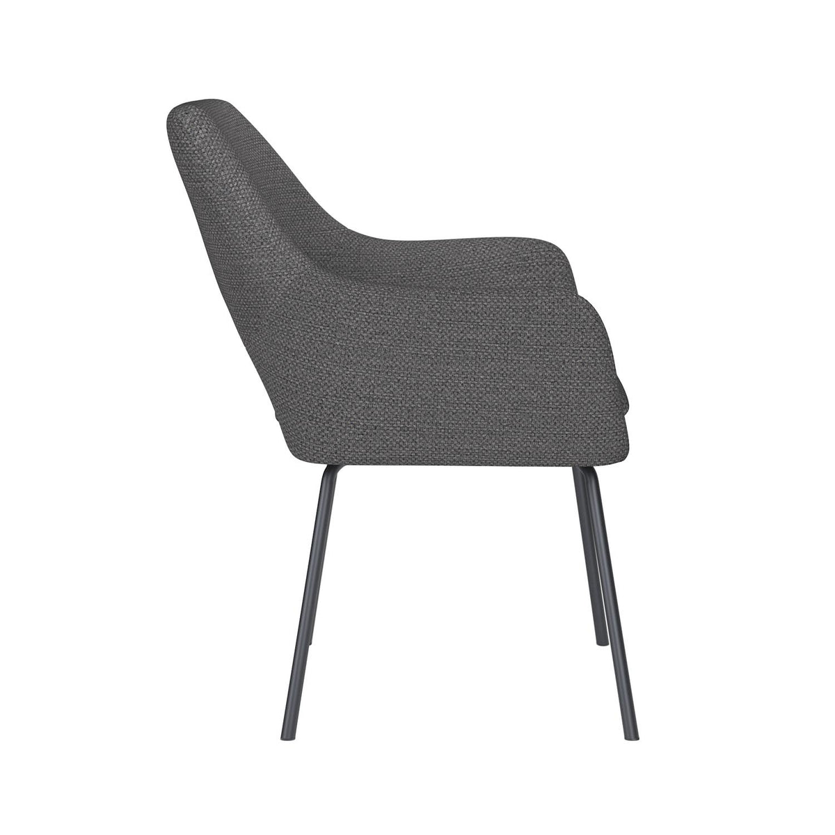 Stuhl Mos 4 Metal Legs in Grau präsentiert im Onlineshop von KAQTU Design AG. Stuhl ist von White Label Living