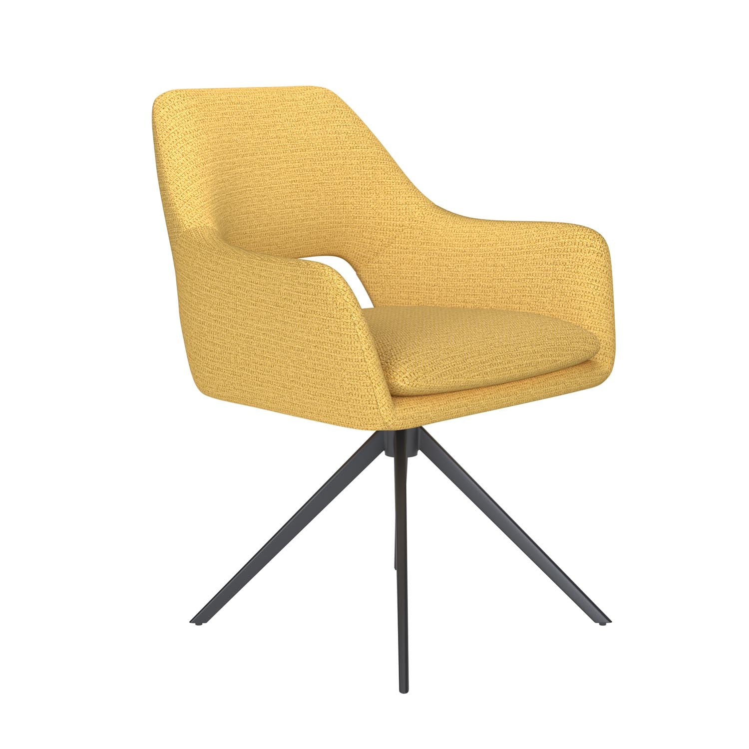 Stuhl Mos Metal Swivel in Ochre präsentiert im Onlineshop von KAQTU Design AG. Stuhl ist von White Label Living