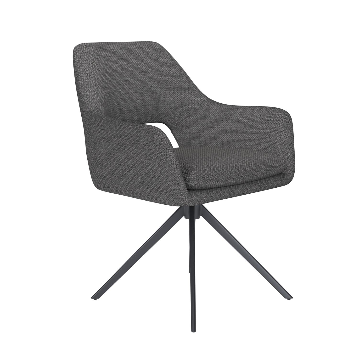 Stuhl Mos Metal Swivel in Grau präsentiert im Onlineshop von KAQTU Design AG. Stuhl ist von White Label Living