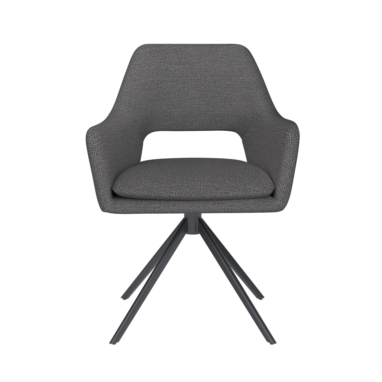 Entdecken Sie den eleganten Stuhl Mos Metal Swivel von White Label Living – ein stilvolles Möbelstück, das Komfort und modernes Design vereint.