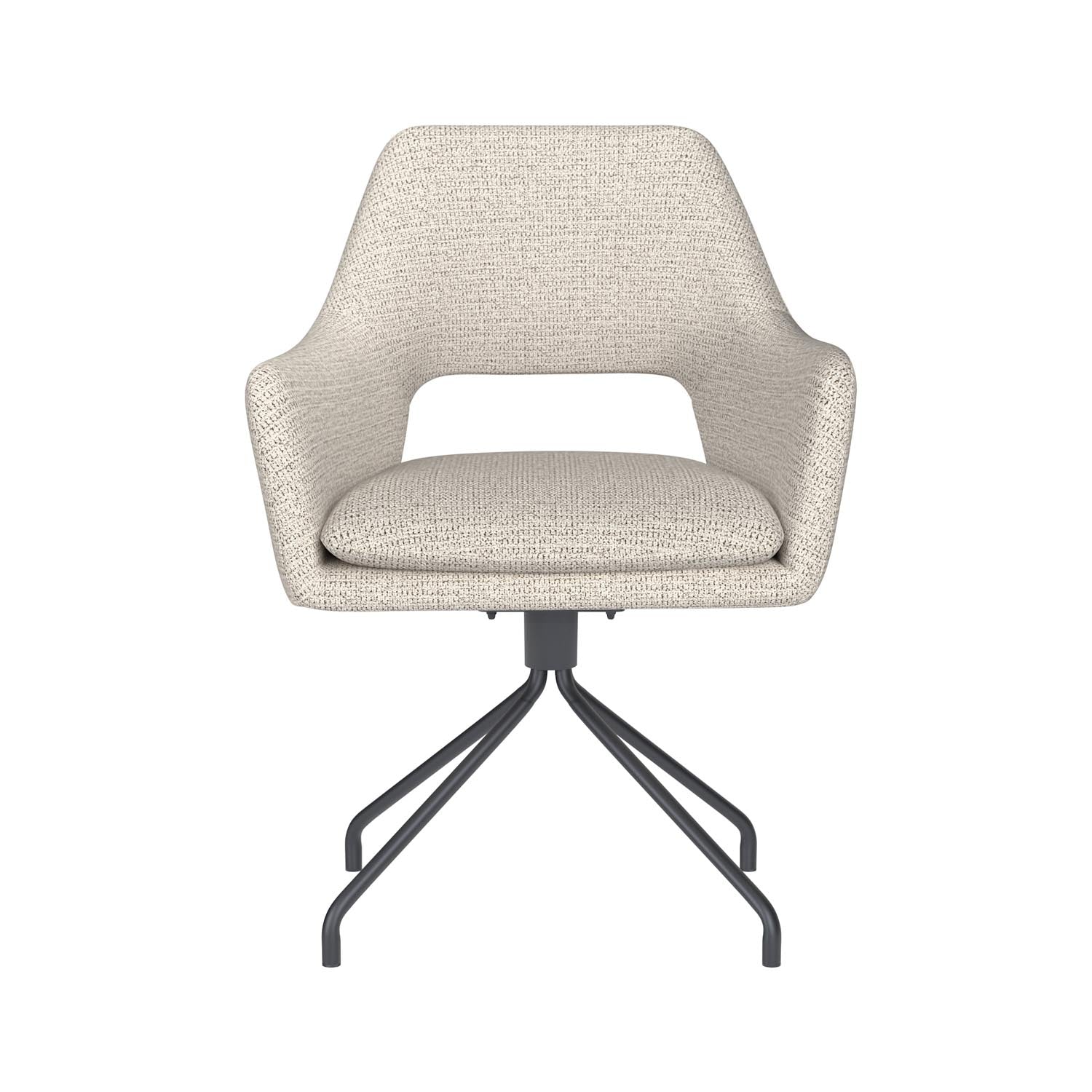 Entdecken Sie den stilvollen Mos Spider Swivel Stuhl von White Label Living – ein komfortables Design-Highlight für Ihr Zuhause.
