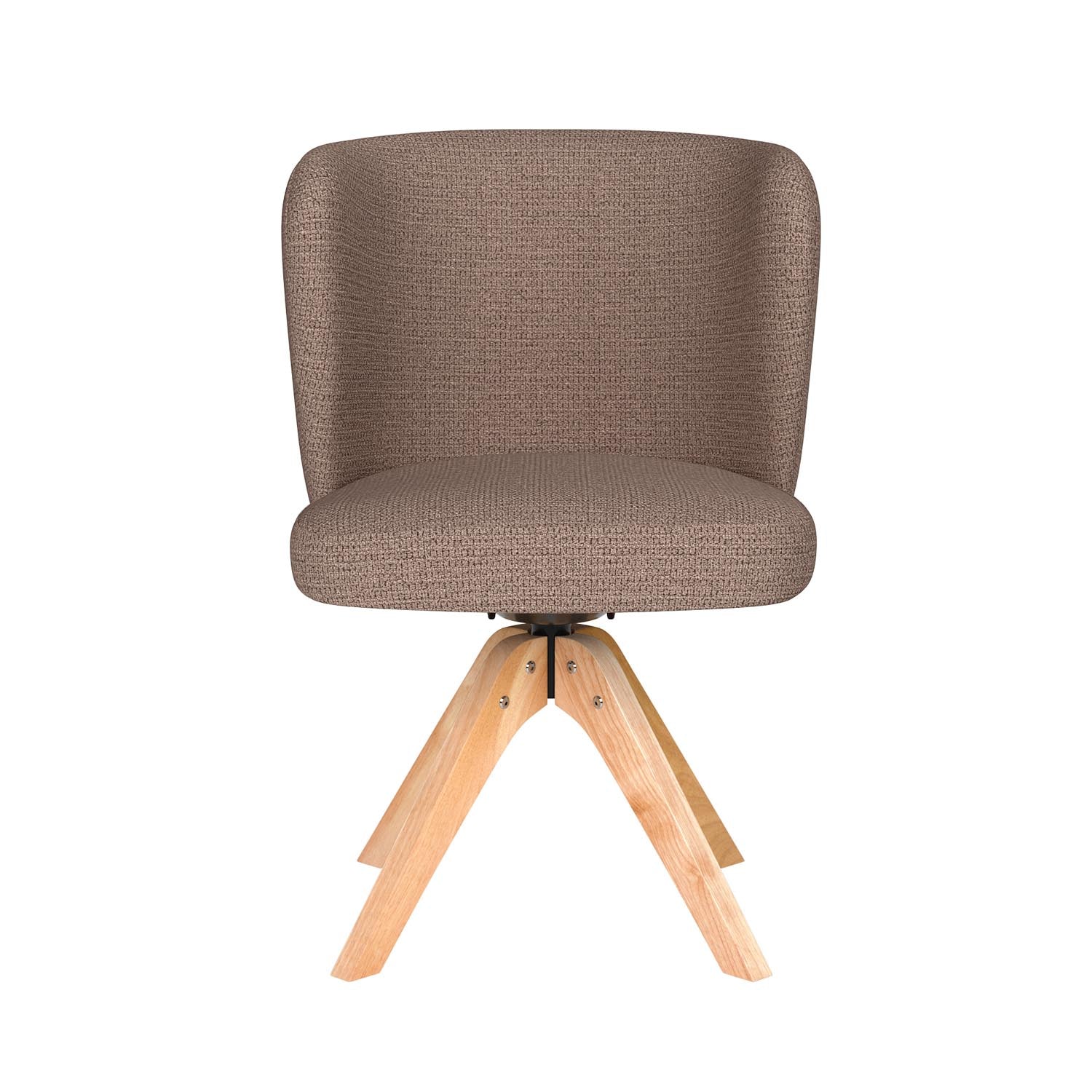 Entdecken Sie den Stuhl Stan Wooden Swivel von White Label Living – stilvoll, bequem und vielseitig für jeden Raum.