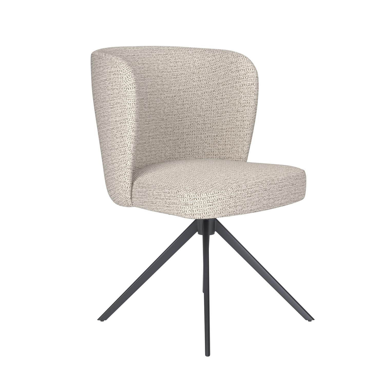 Stuhl Stan Metal Swivel in Off-White präsentiert im Onlineshop von KAQTU Design AG. Stuhl ist von White Label Living