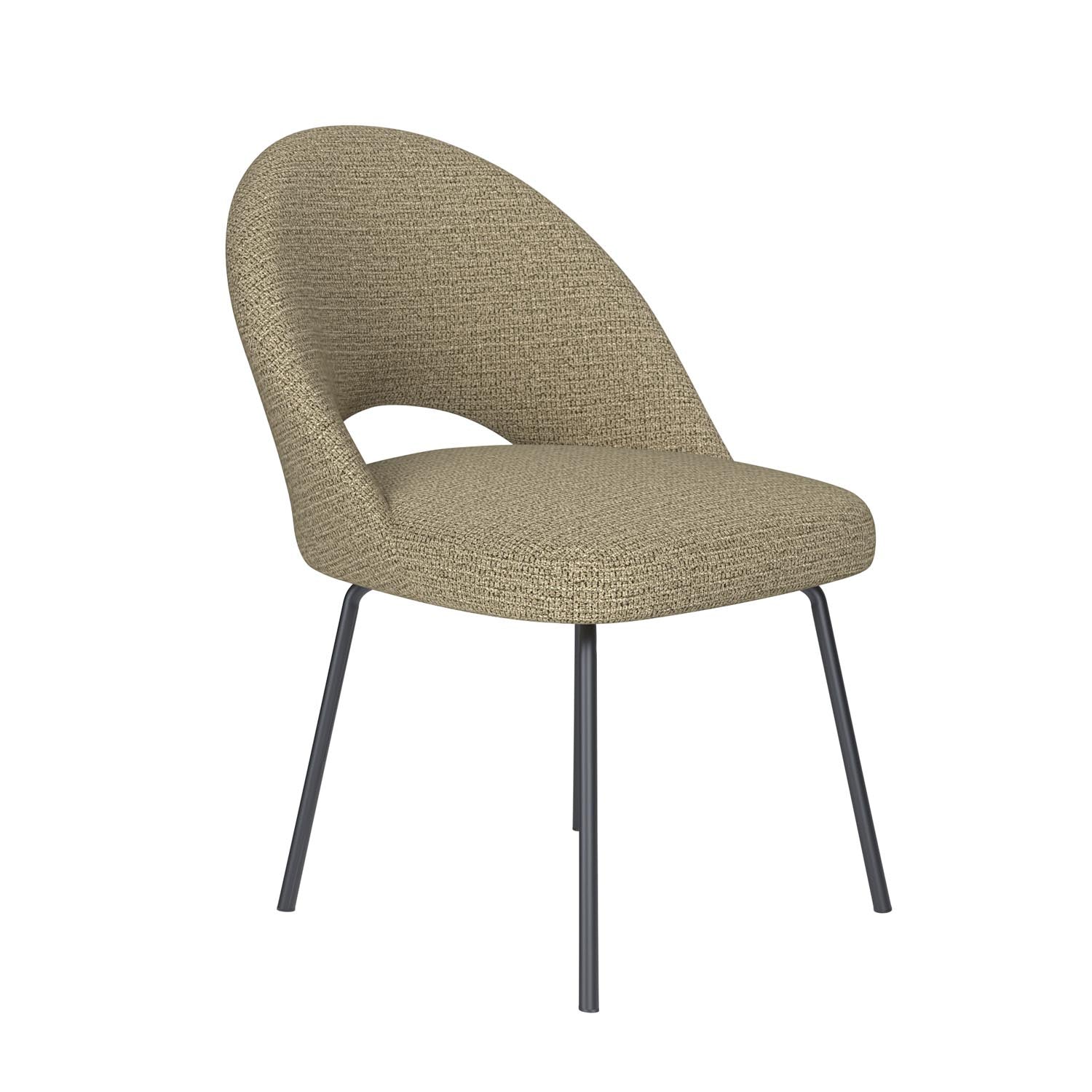 Stuhl Mick 4 Metal Legs in Grün präsentiert im Onlineshop von KAQTU Design AG. Stuhl ist von White Label Living