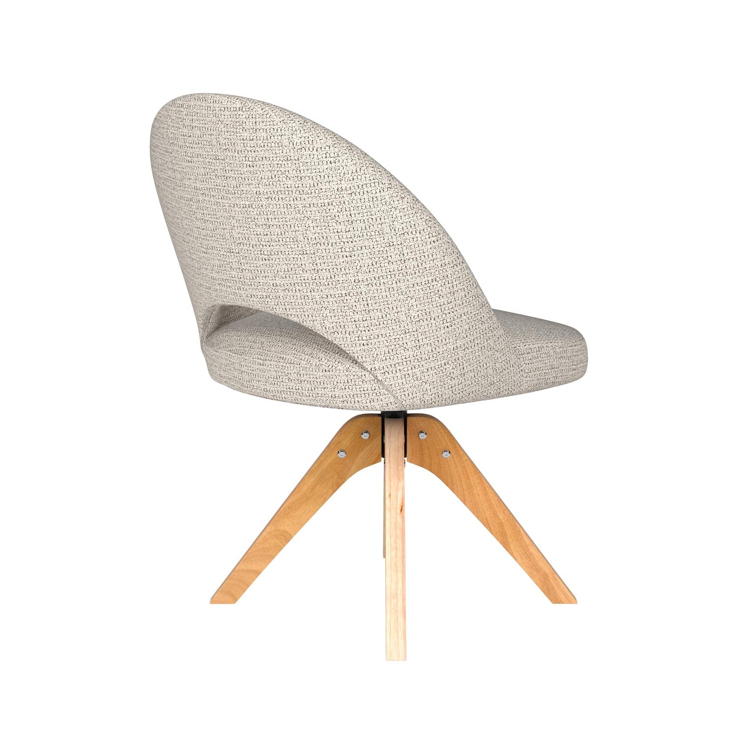 Entdecken Sie den Mick Wooden Swivel Stuhl von White Label Living – ein stilvolles Möbelstück, das modernes Design und vielseitige Einsatzmöglichkeiten vereint.