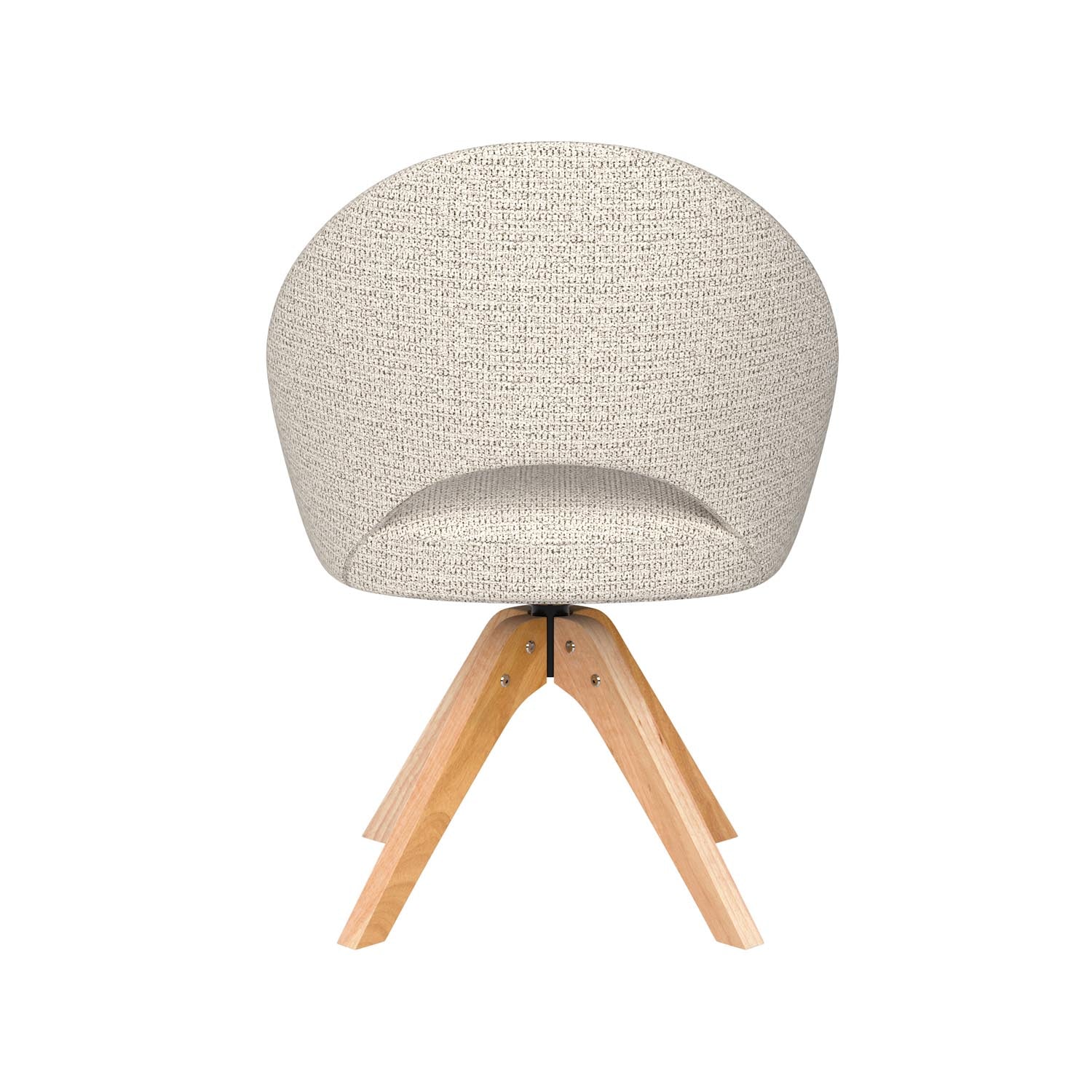 Erleben Sie den Mick Wooden Swivel Stuhl von White Label Living – ein elegantes, komfortables Möbelstück, das jedem Raum einen Hauch von Stil verleiht.