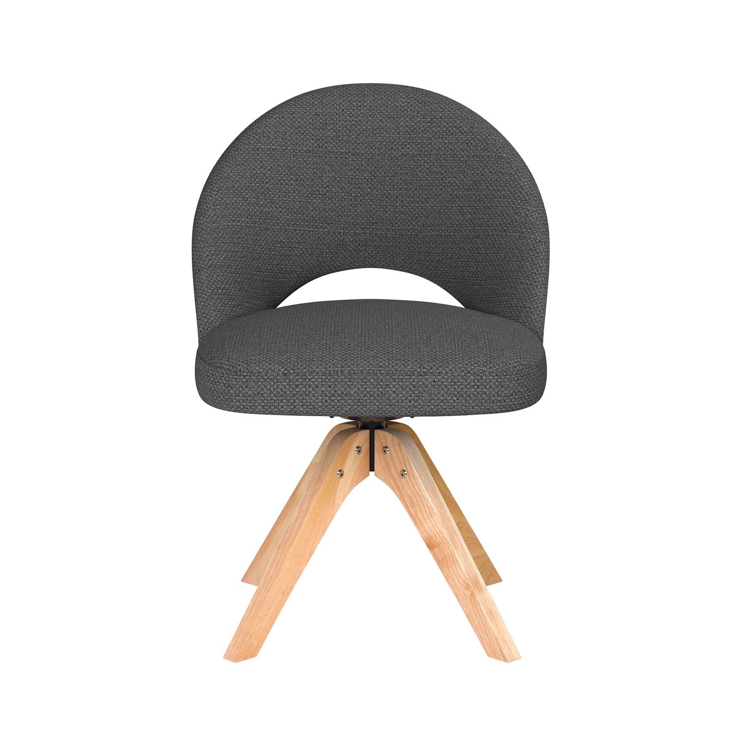 Entdecken Sie den Mick Wooden Swivel Stuhl von White Label Living – ein stilvolles, modernes Möbelstück, das Komfort und Vielseitigkeit vereint.