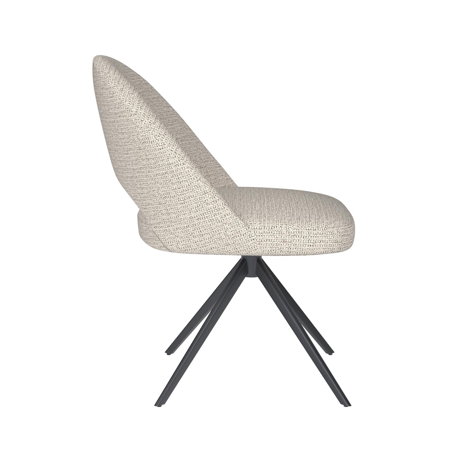 Erleben Sie den Mick Metal Swivel Stuhl von White Label Living – ein elegantes, vielseitiges Design, das Komfort und Stil in Ihr Zuhause bringt.