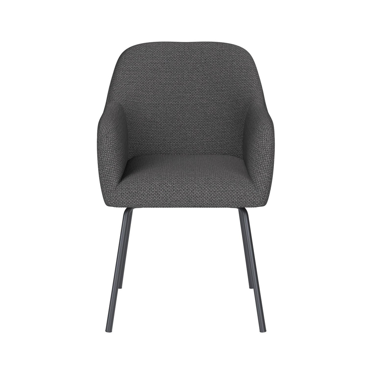 Stuhl Otis 4 Metal Legs in Grau präsentiert im Onlineshop von KAQTU Design AG. Stuhl ist von White Label Living
