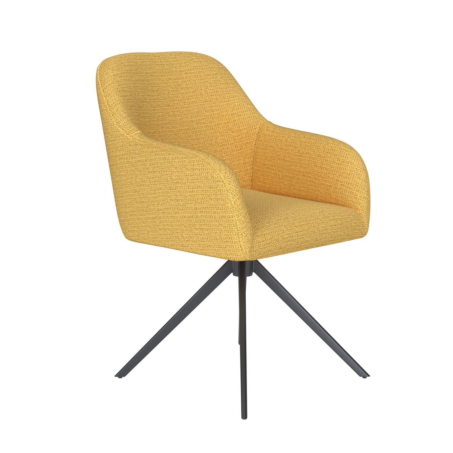 Stuhl Otis Metal Swivel in Ochre präsentiert im Onlineshop von KAQTU Design AG. Stuhl ist von White Label Living