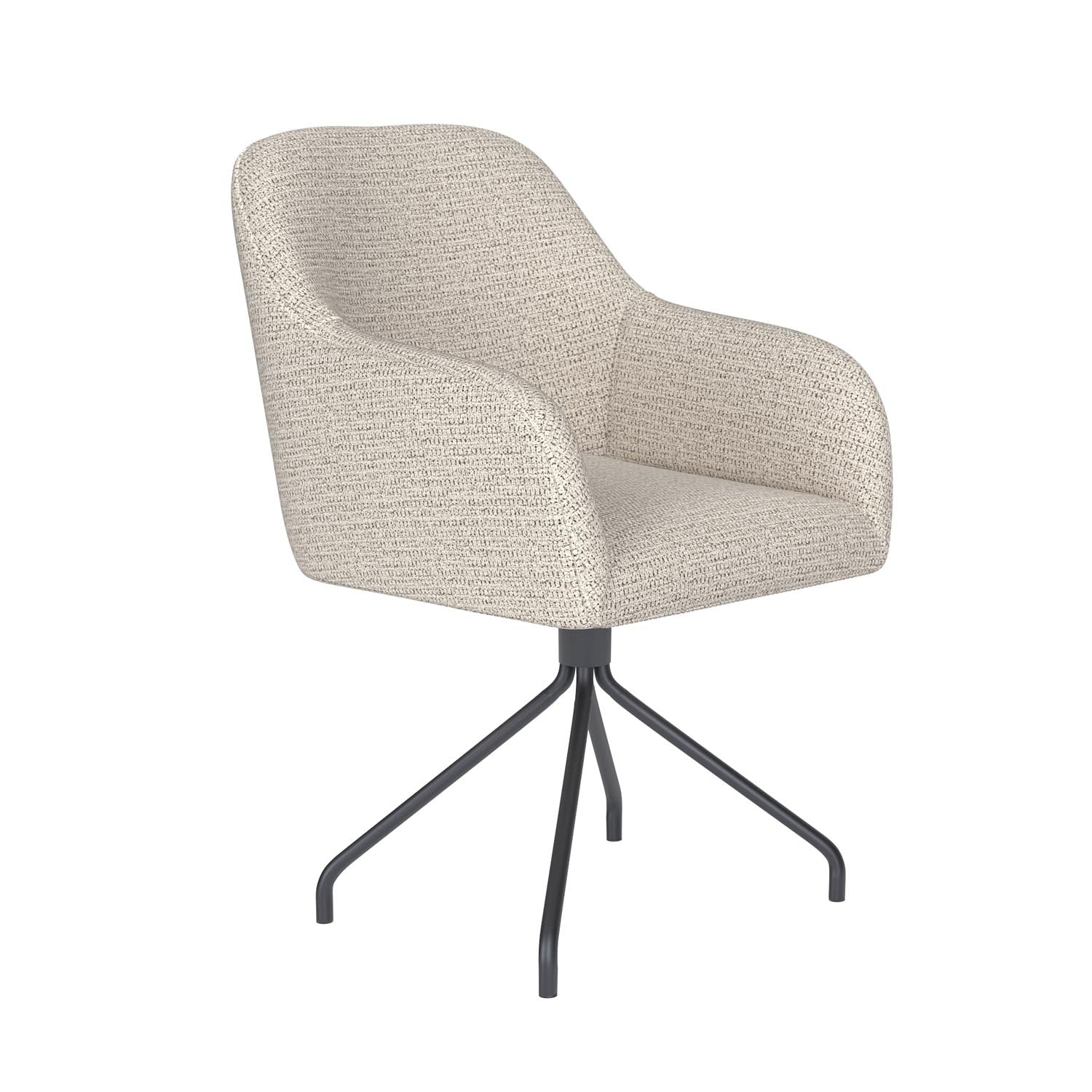 Stuhl Otis Spider Swivel in Off-White präsentiert im Onlineshop von KAQTU Design AG. Stuhl ist von White Label Living
