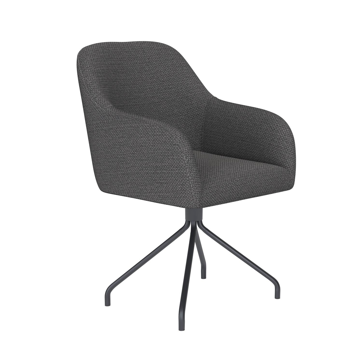 Stuhl Otis Spider Swivel in Grau präsentiert im Onlineshop von KAQTU Design AG. Stuhl ist von White Label Living