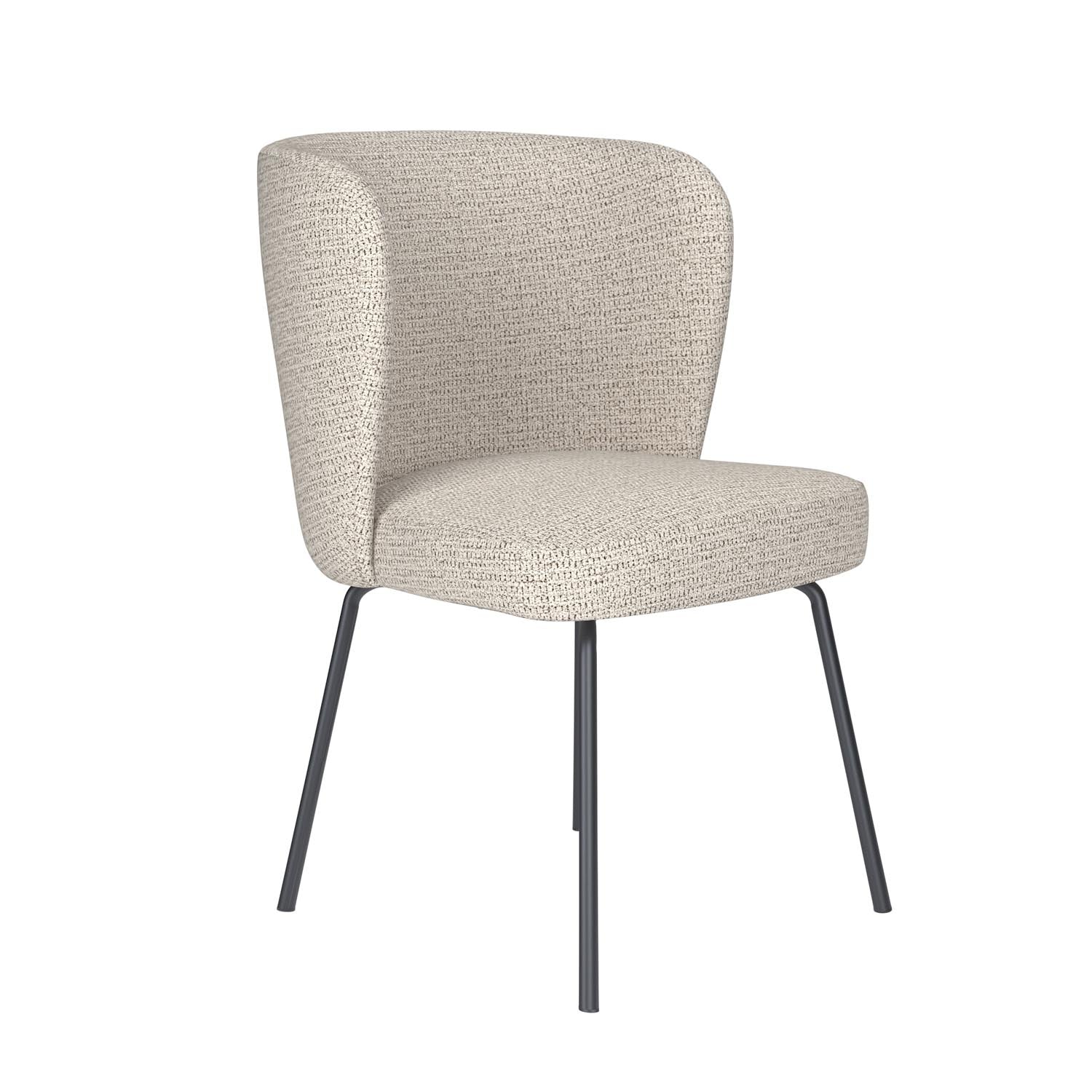 Stuhl Stan 4 Metal Legs in Off-White präsentiert im Onlineshop von KAQTU Design AG. Stuhl ist von White Label Living