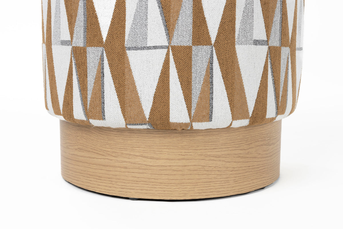 Hocker Ziggy in beige präsentiert im Onlineshop von KAQTU Design AG. Hocker ist von White Label Living
