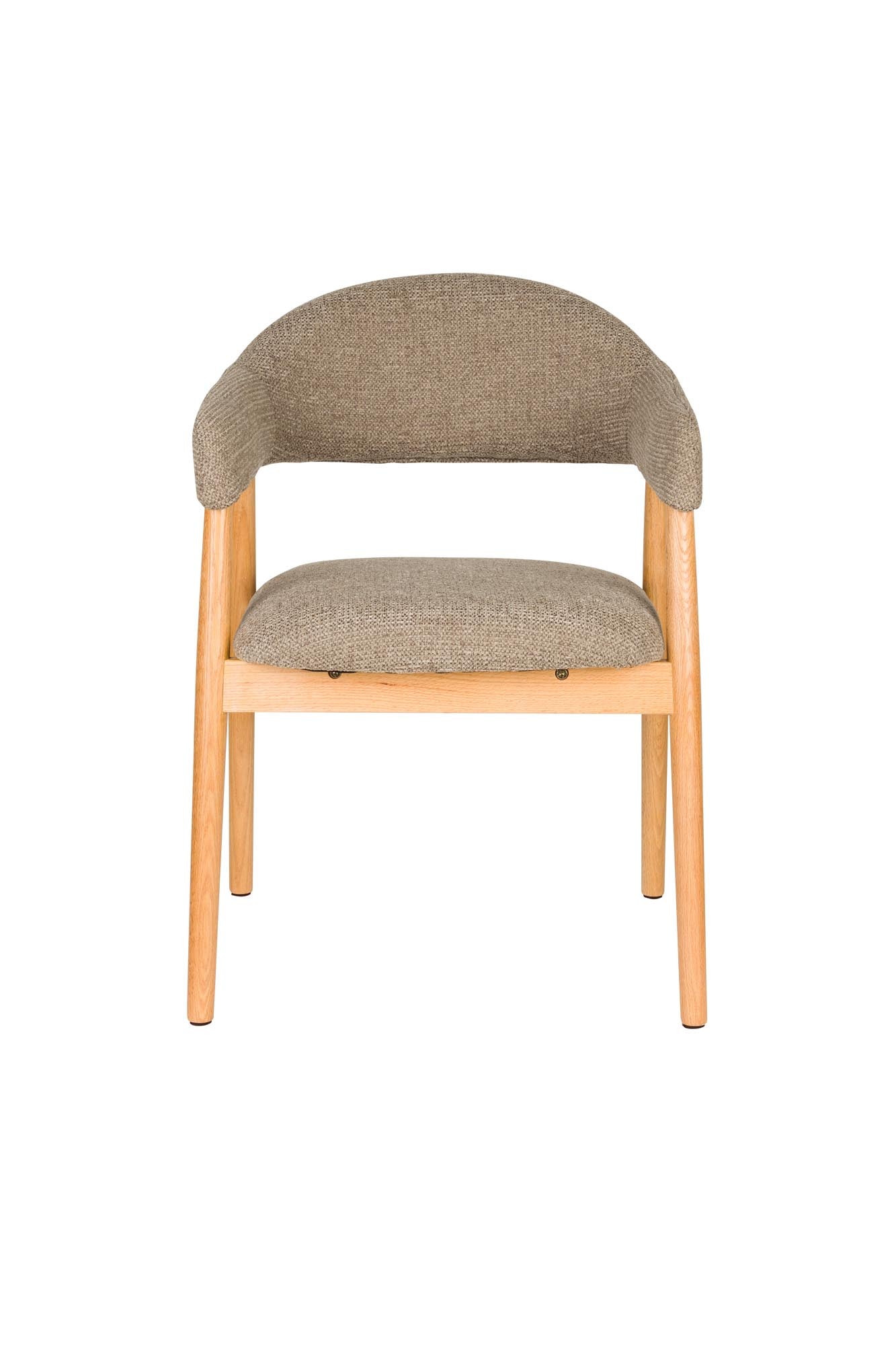 Entdecken Sie den eleganten Armlehnstuhl Indy Dark Brown von White Label Living – der ideale Stuhl für stilvolle Esszimmer mit optimalem Komfort.