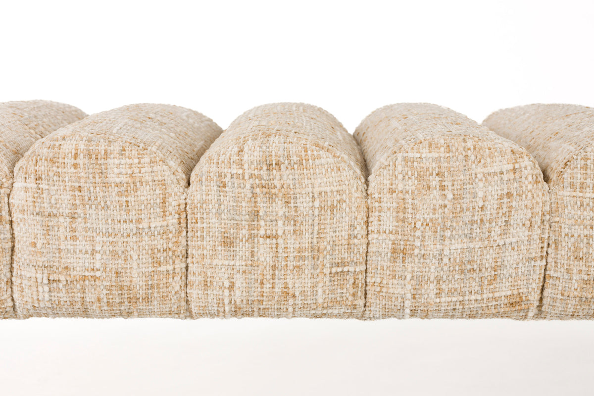 Bank Jethro in beige präsentiert im Onlineshop von KAQTU Design AG. Sitzbank ist von White Label Living