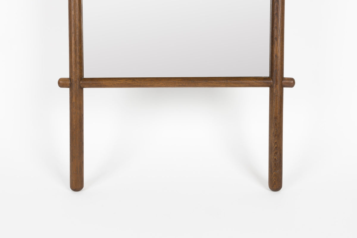 Spiegel Solene in Walnuss präsentiert im Onlineshop von KAQTU Design AG. Standspiegel ist von White Label Living